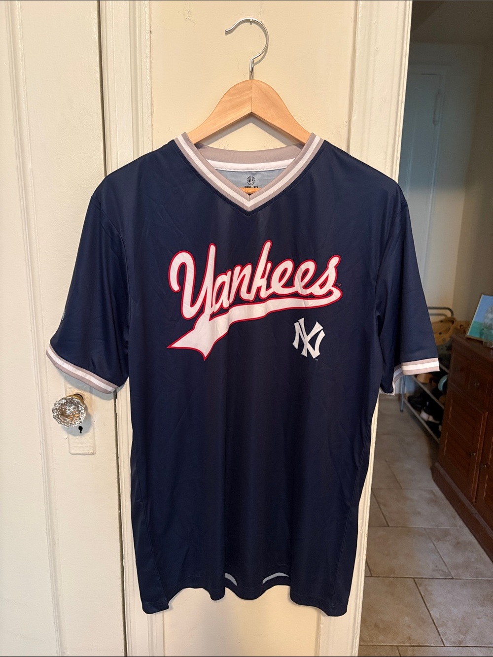 NWT Stitches MLB Genuine Merchandise Navy Yankees Baseball Jersey